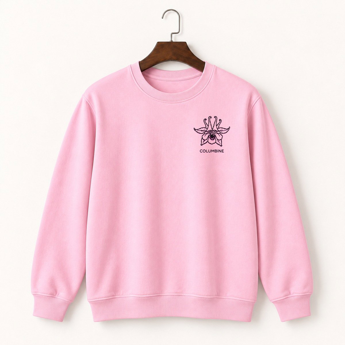 Columbine Flower Crewneck Sweatshirt 4