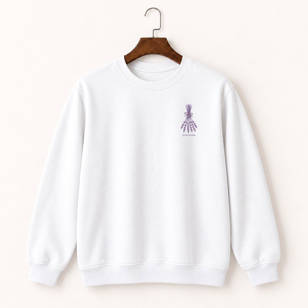 Lavender Sprig Crewneck Sweatshirt 5