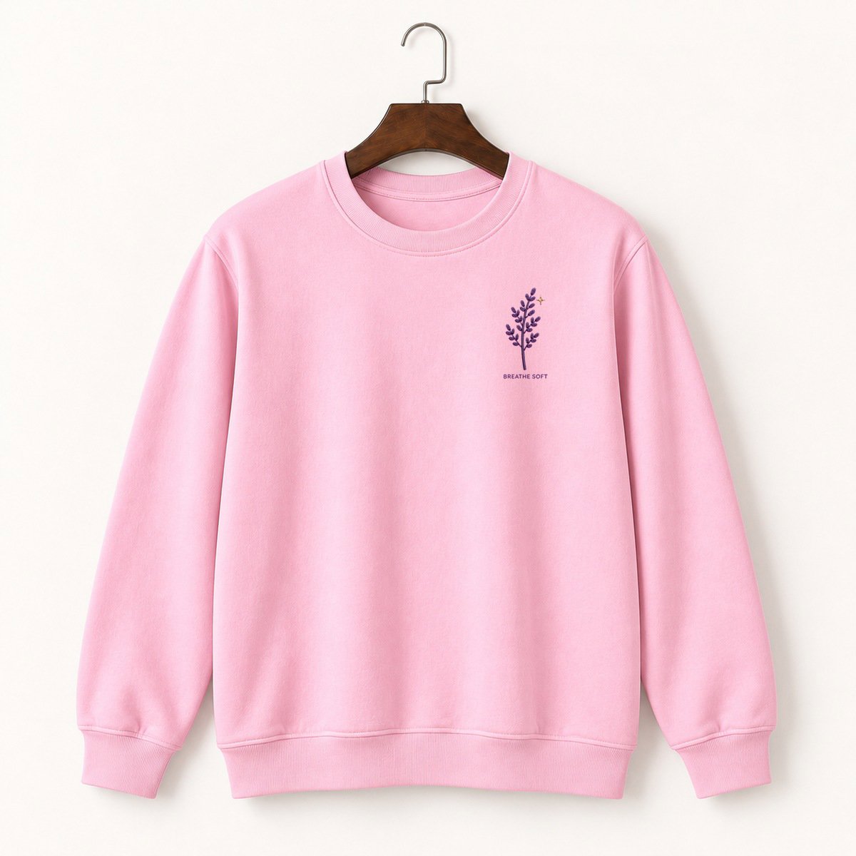 Lavender Sprig Crewneck Sweatshirt 4
