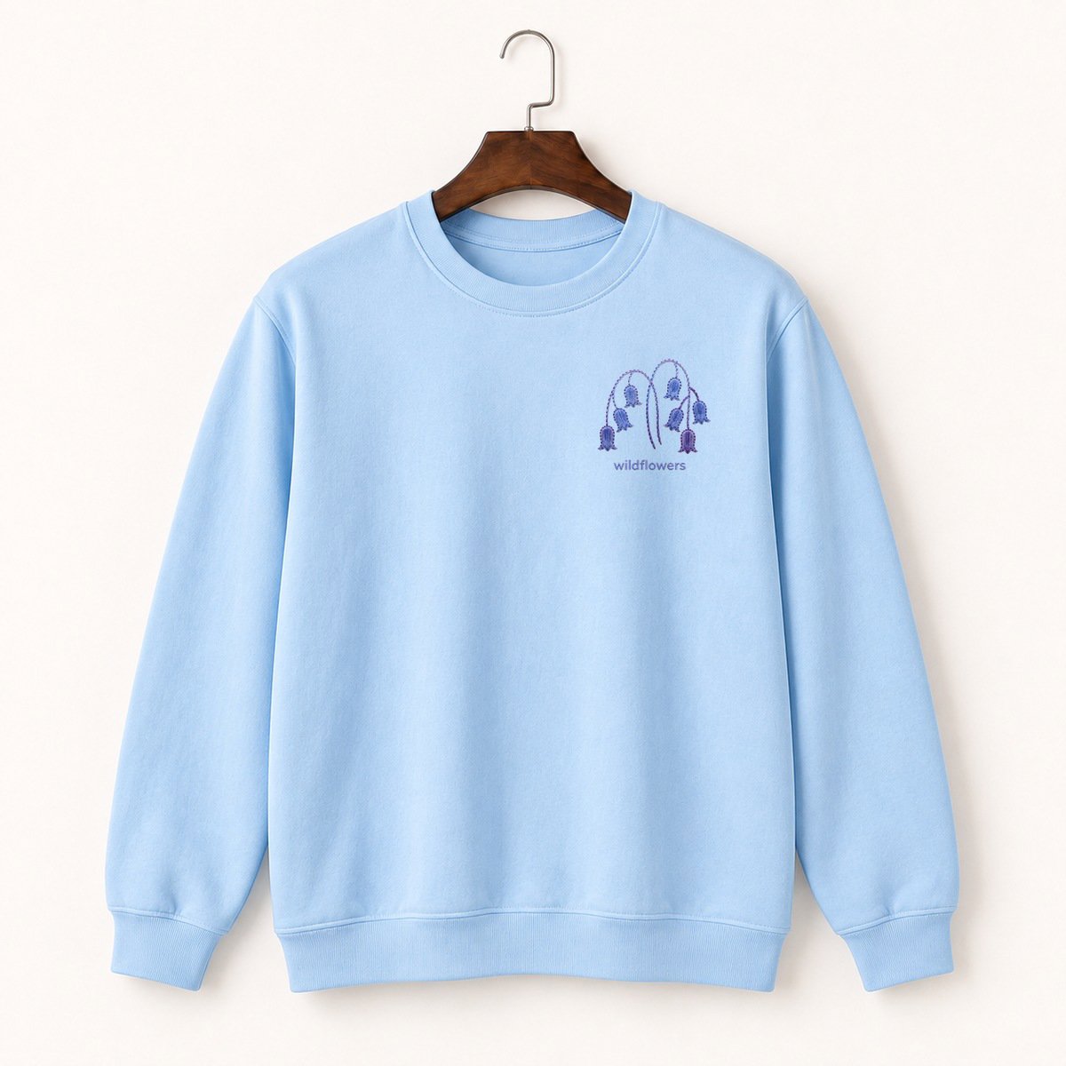Bluebell Flowers Crewneck Sweatshirt 1
