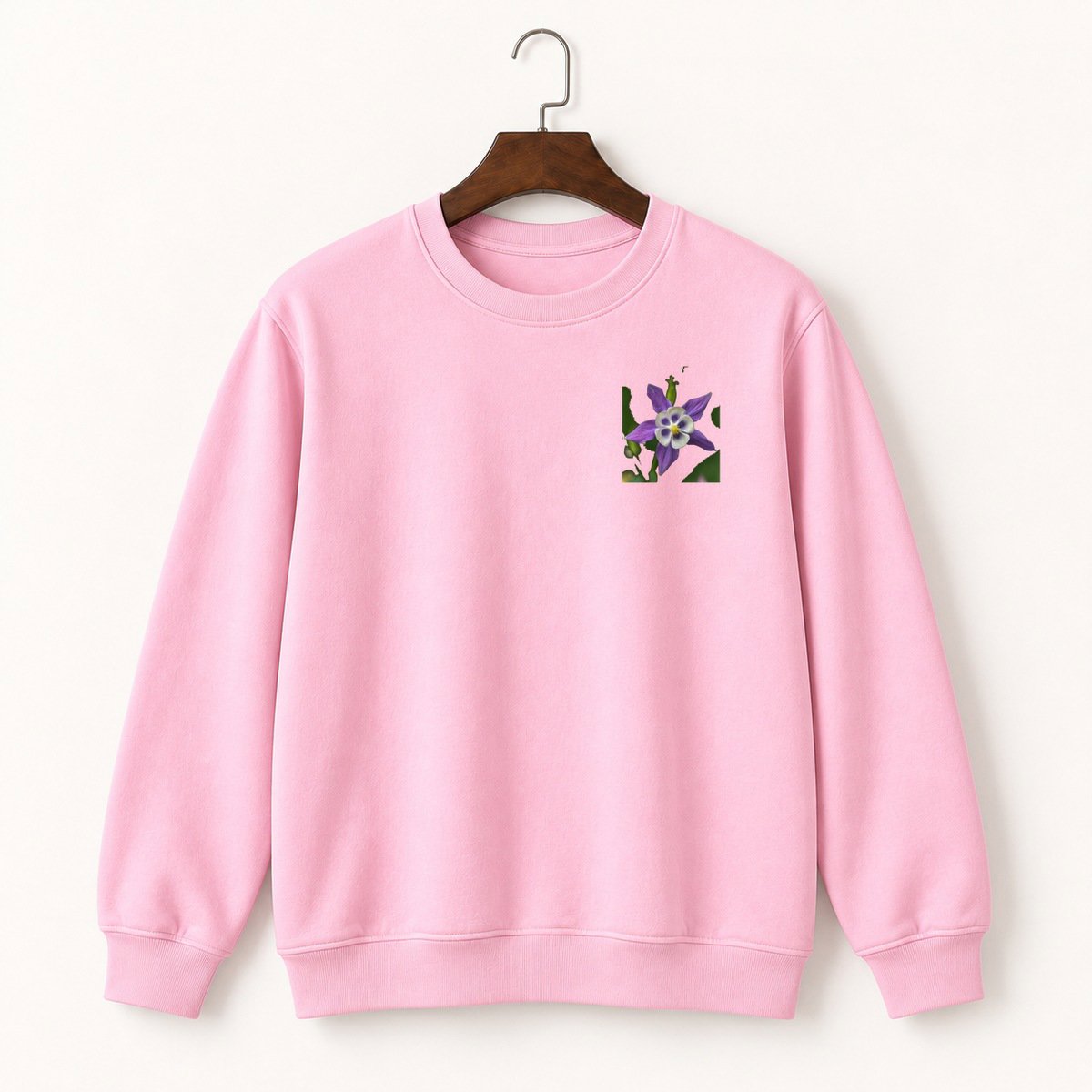 Columbine Flower Crewneck Sweatshirt 4