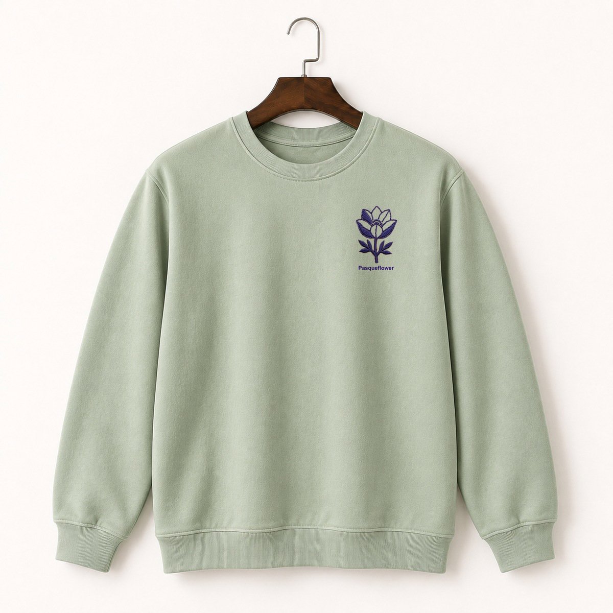 Pasqueflower Bloom Crewneck Sweatshirt 2