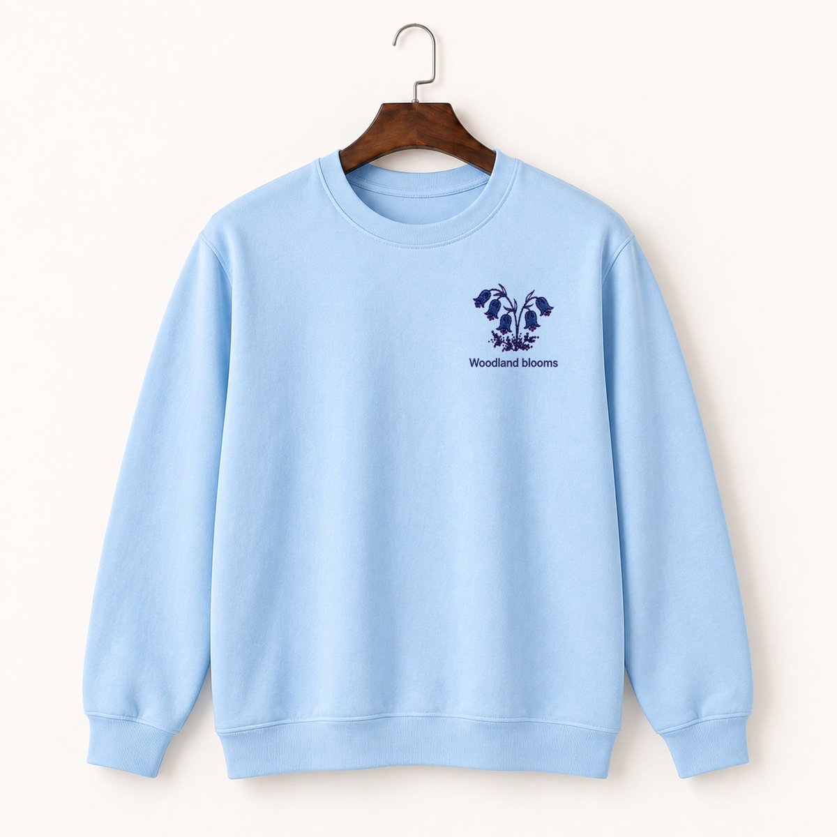 Bluebell Flowers Crewneck Sweatshirt 1
