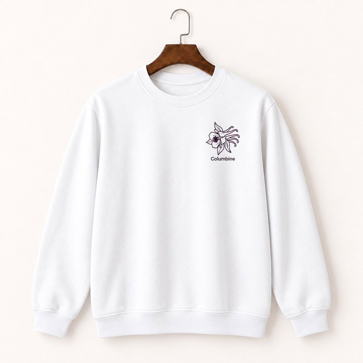 Columbine Flower Crewneck Sweatshirt 5
