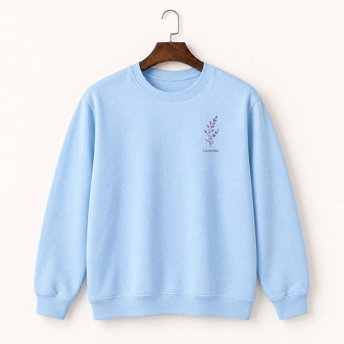 Lavender Sprig Crewneck Sweatshirt 1
