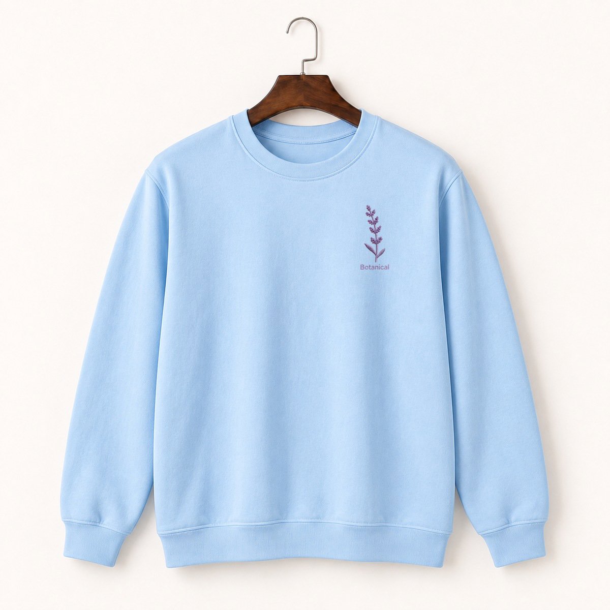 Lavender Sprig Crewneck Sweatshirt 1