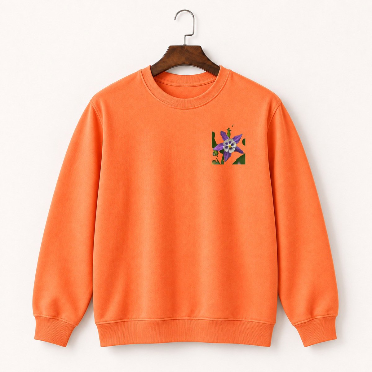 Columbine Flower Crewneck Sweatshirt 3