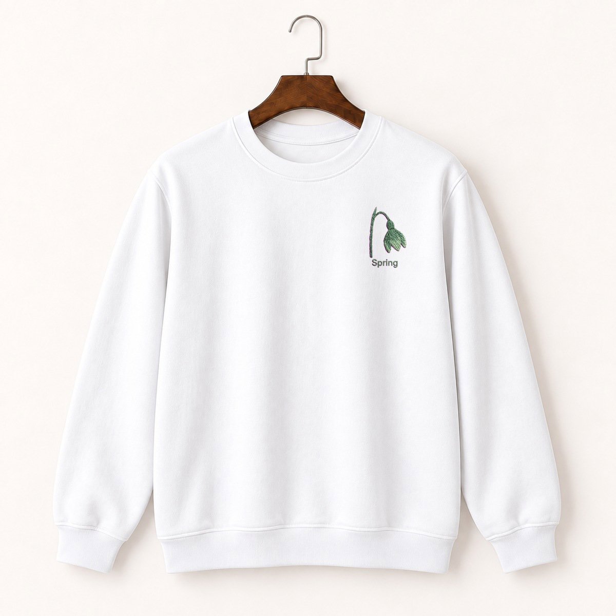Snowdrop Flower Crewneck Sweatshirt 5