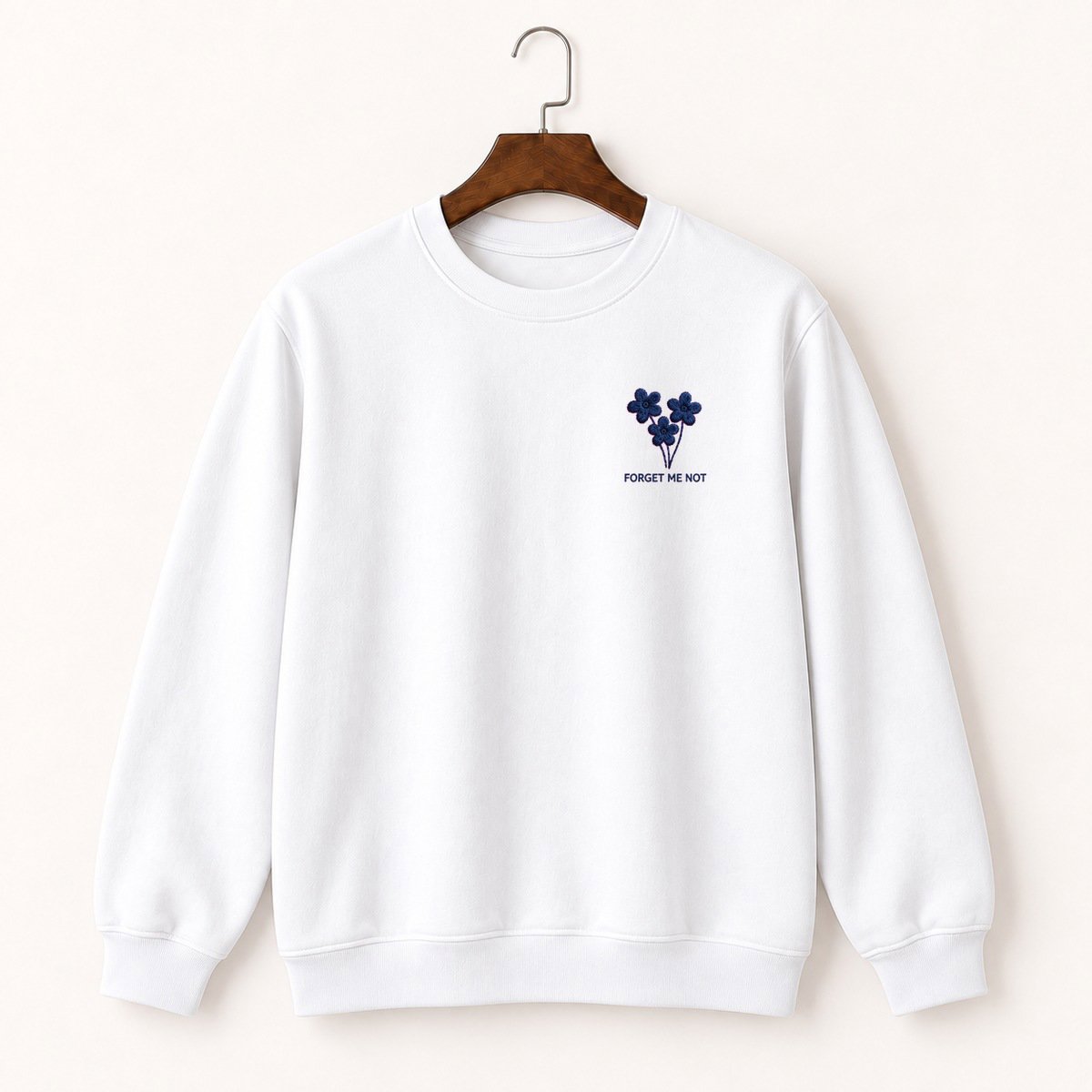 Forget-Me-Not Cluster Crewneck Sweatshirt 5