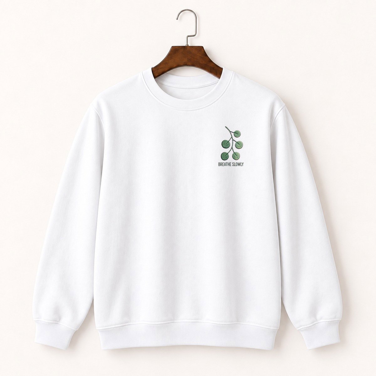 Eucalyptus Branch Crewneck Sweatshirt 5