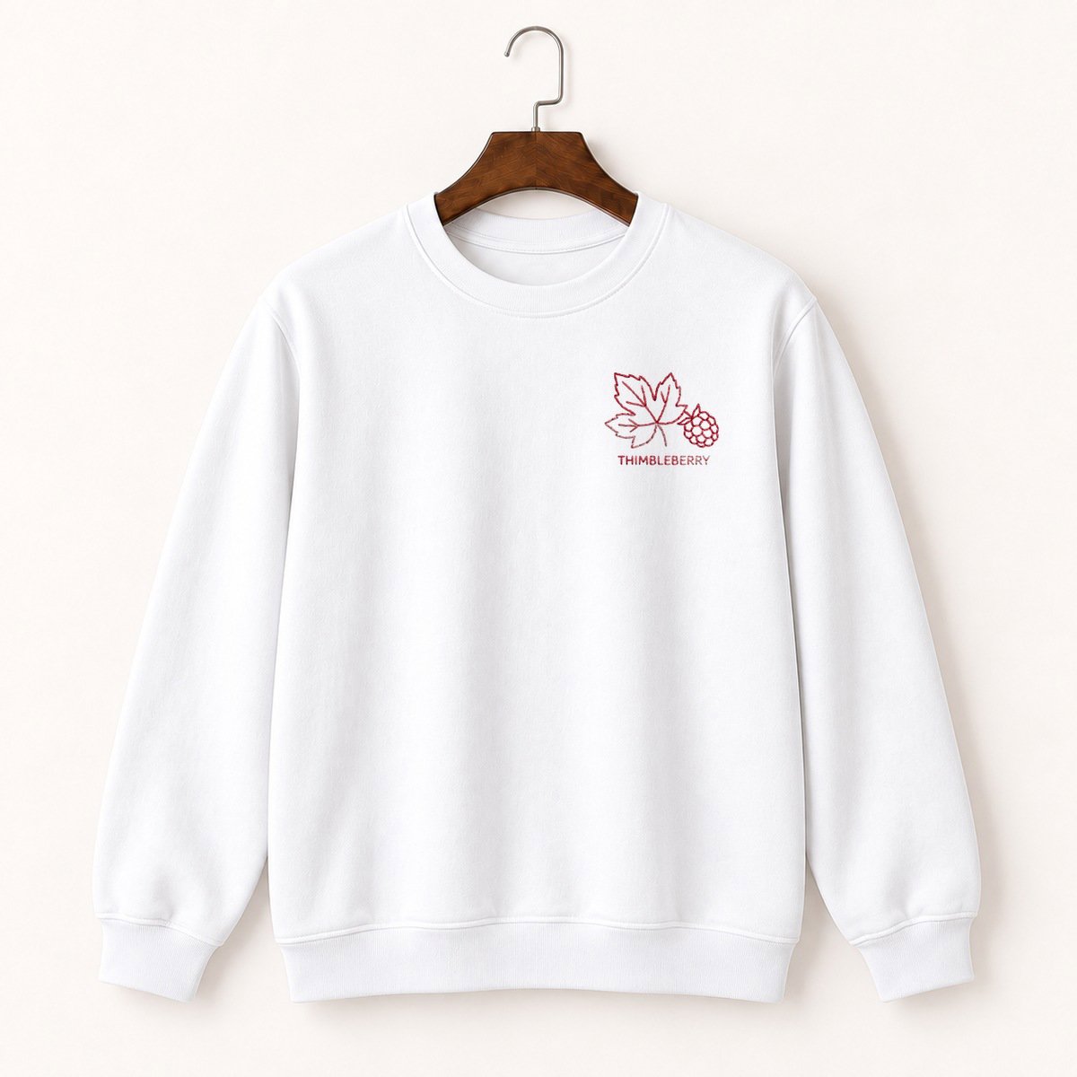 Thimbleberry Plant Crewneck Sweatshirt 5