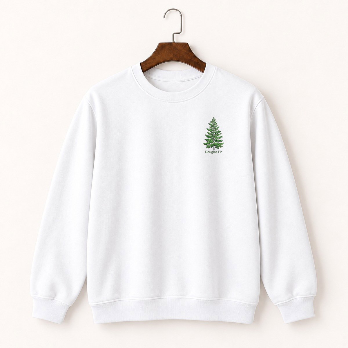 Douglas Fir Tree Crewneck Sweatshirt 5
