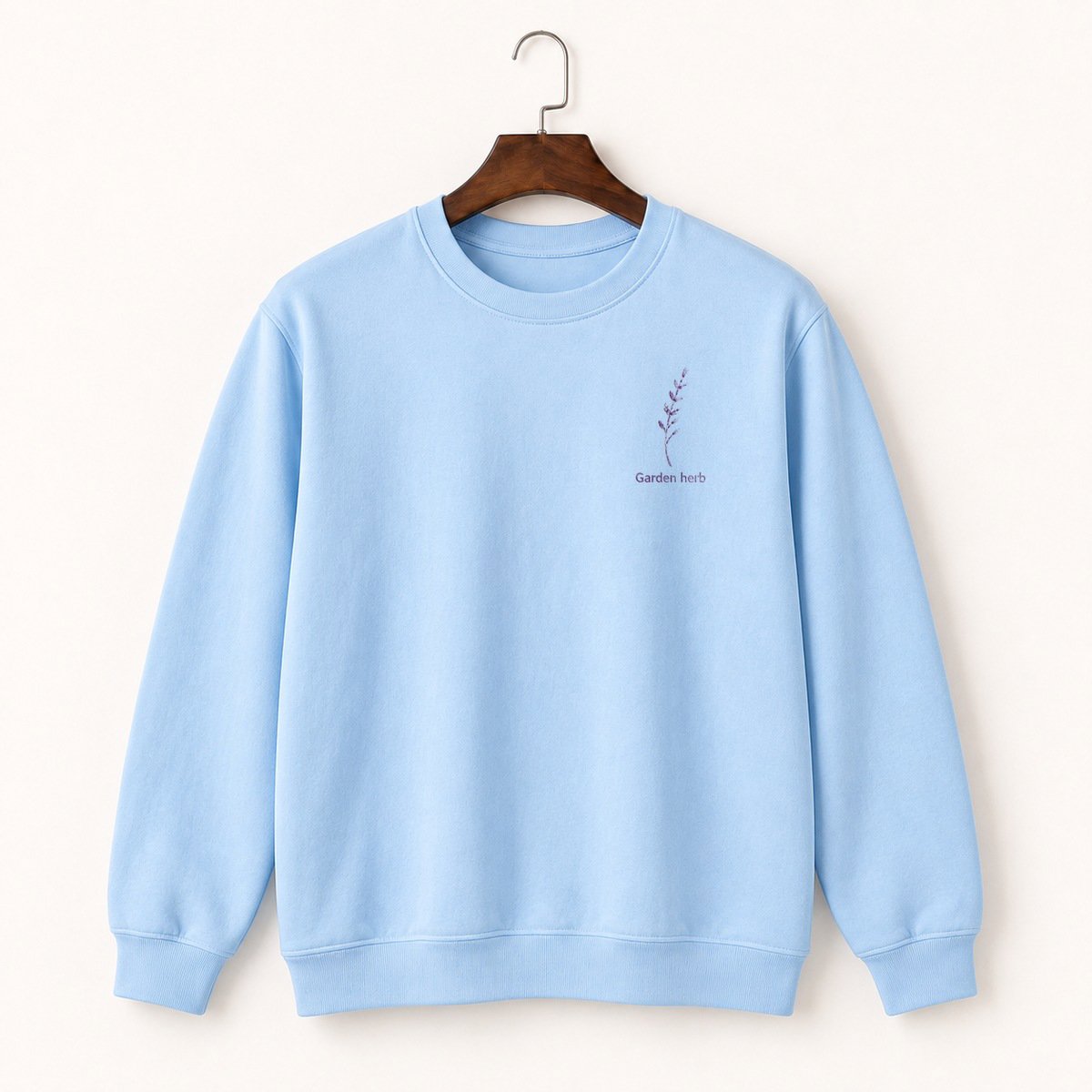 Lavender Sprig Crewneck Sweatshirt 1