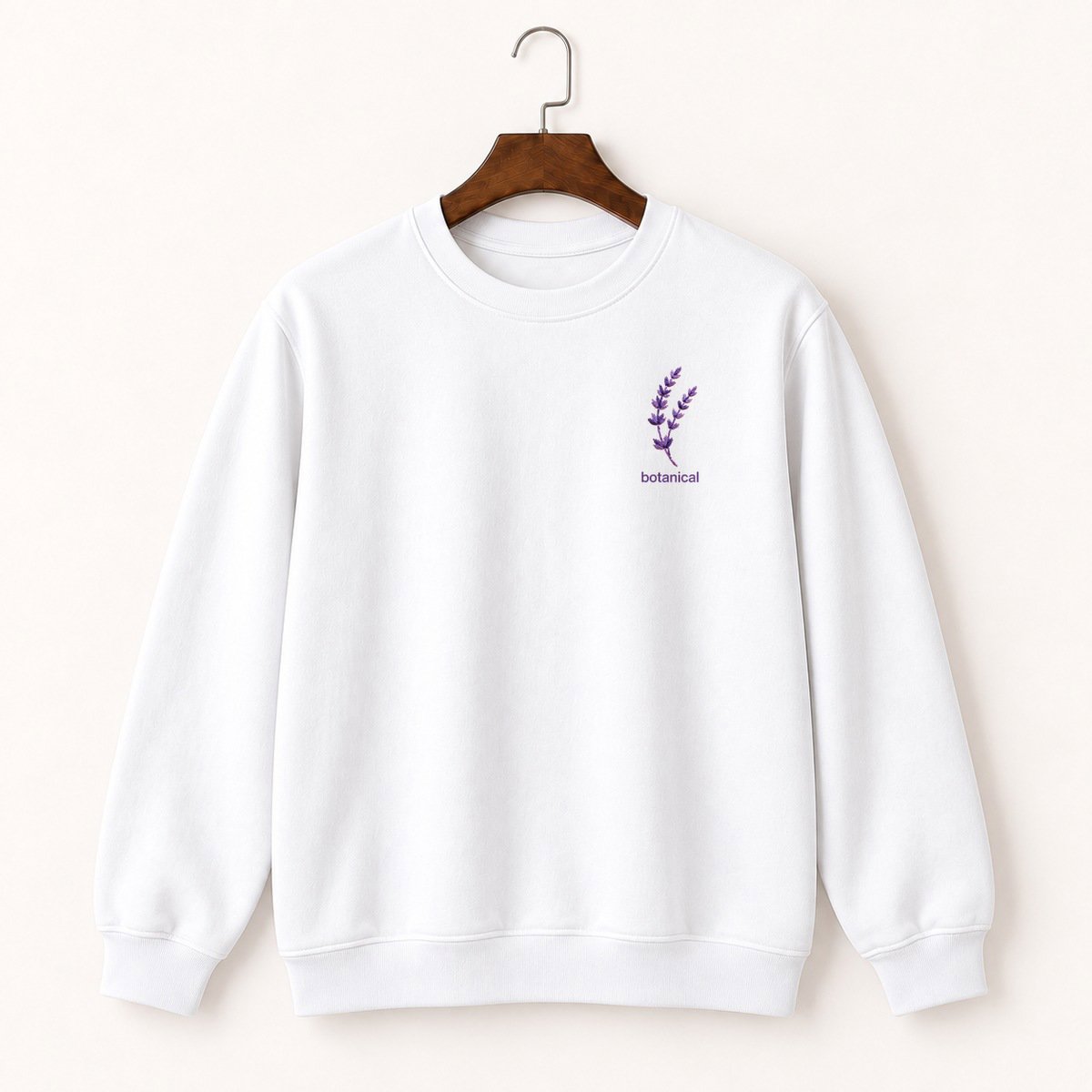 Lavender Sprig Crewneck Sweatshirt 5