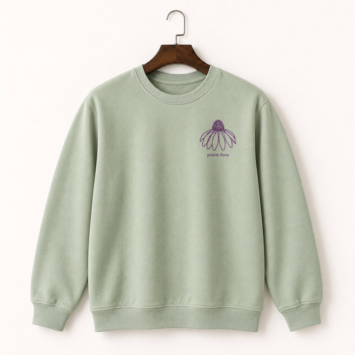 Purple Coneflower Crewneck Sweatshirt 2