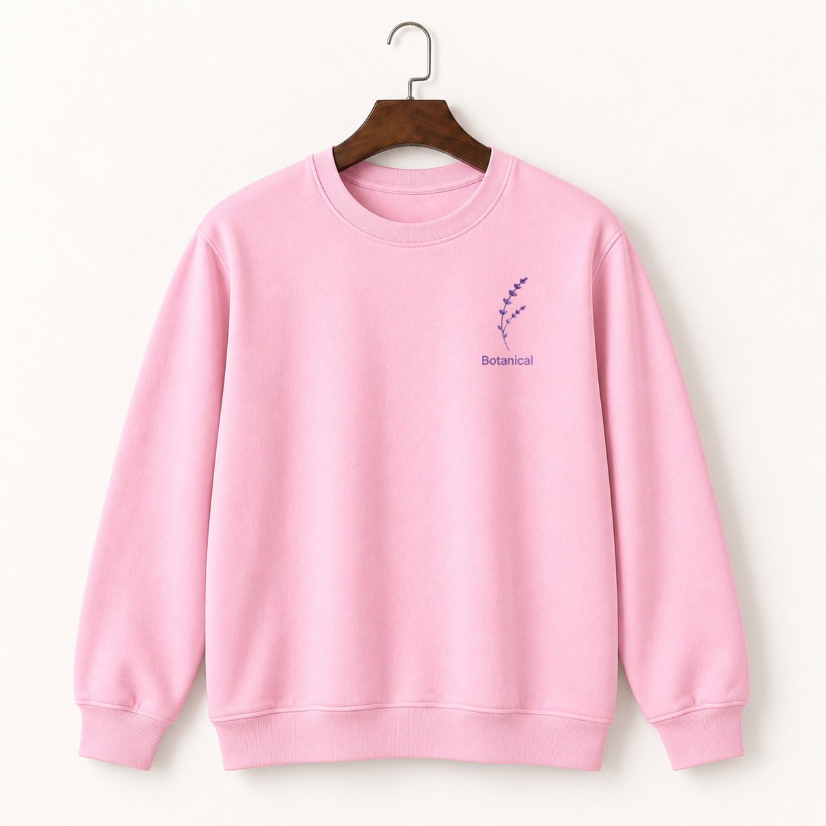 Lavender Sprig Crewneck Sweatshirt 4