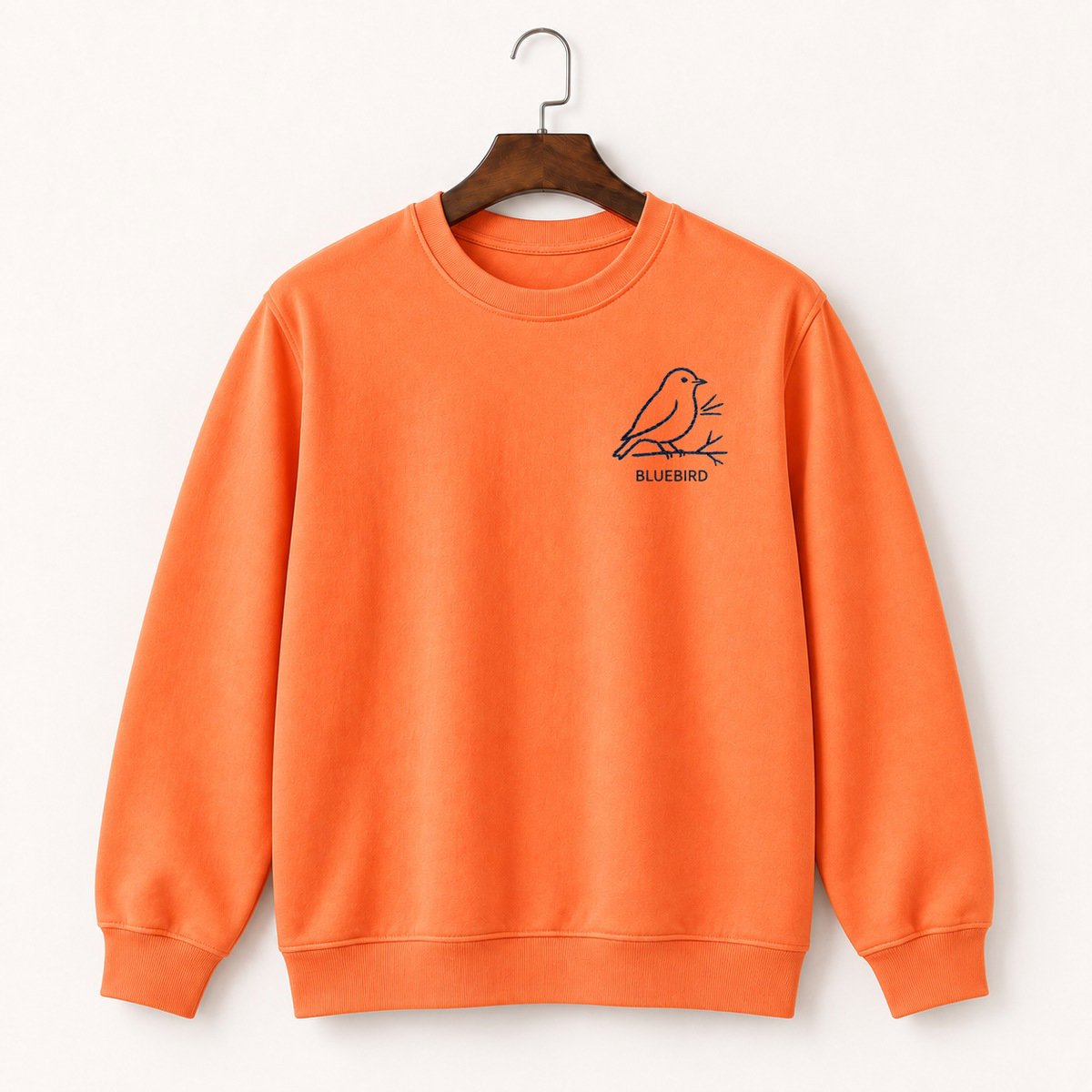 Eastern Bluebird Perched Crewneck Sweatshirt 3