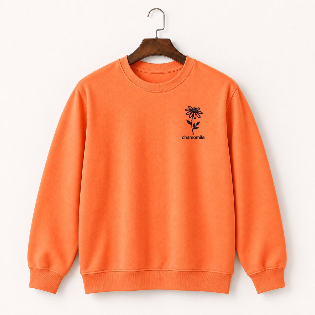 Chamomile Flower Sprig Crewneck Sweatshirt 3