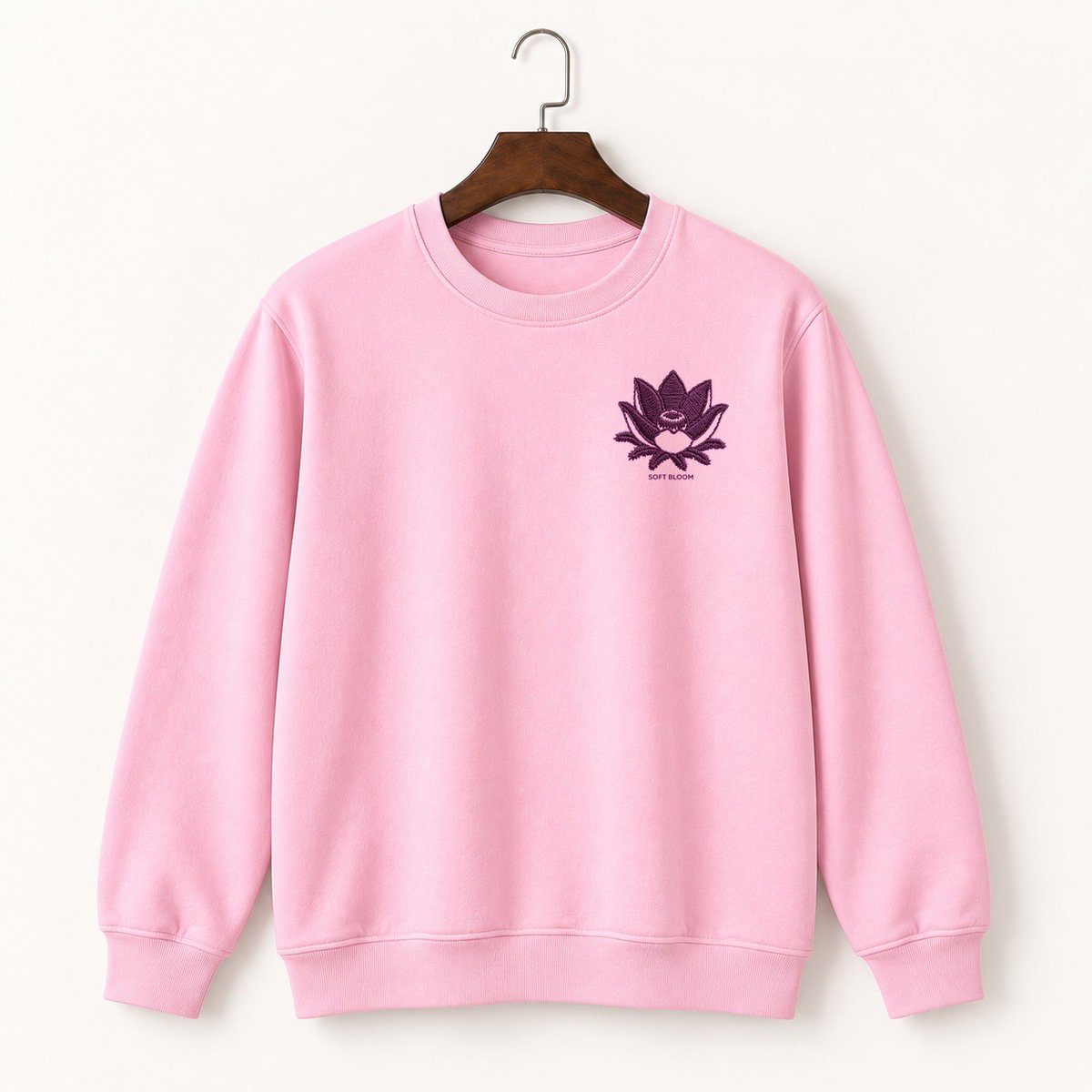 Pasque Flower Bloom Crewneck Sweatshirt 4