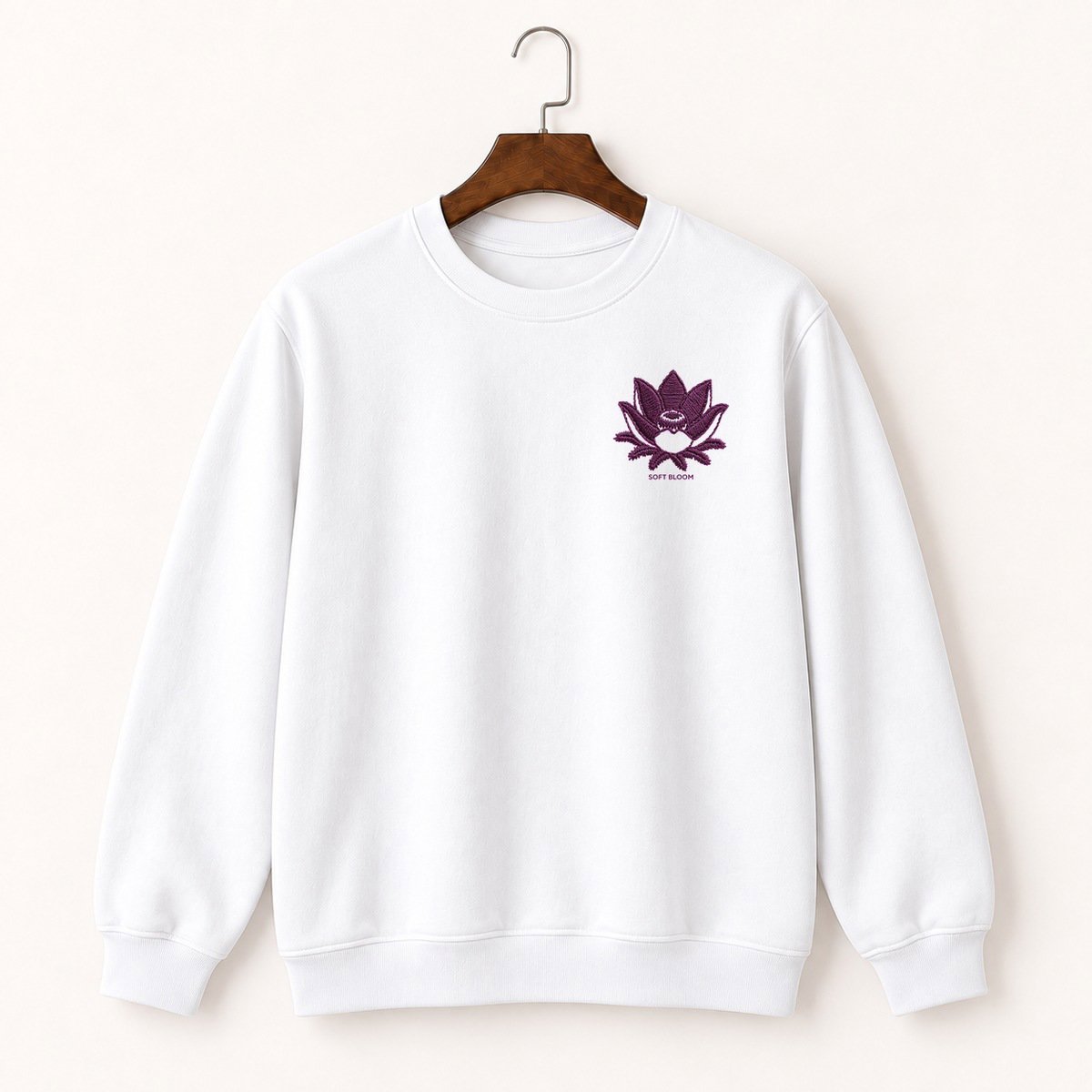 Pasque Flower Bloom Crewneck Sweatshirt 5