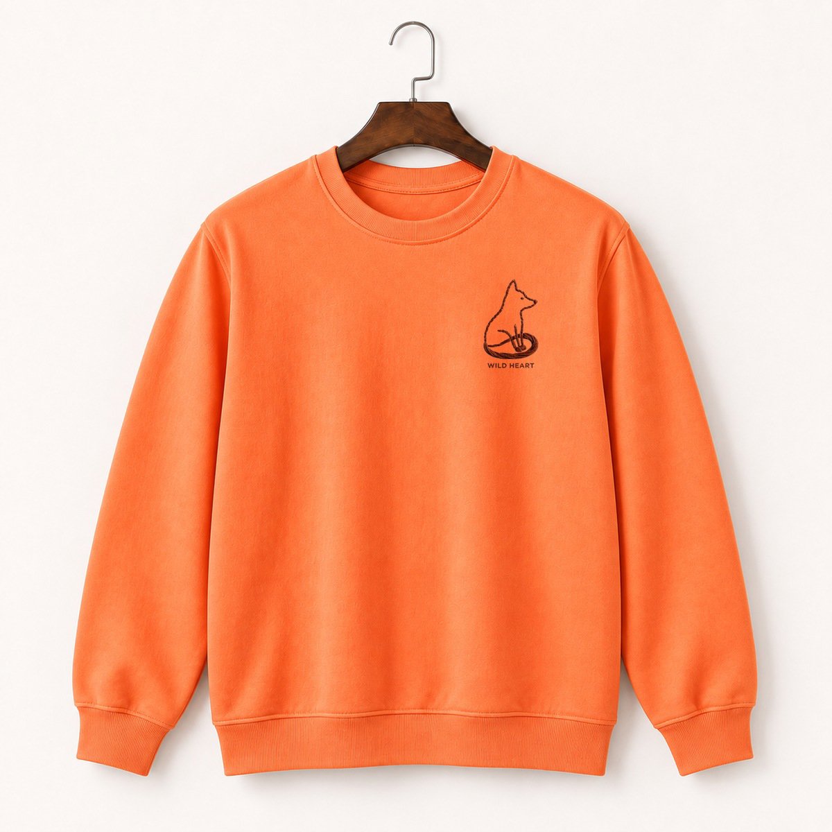 Red Fox Sitting Crewneck Sweatshirt 3