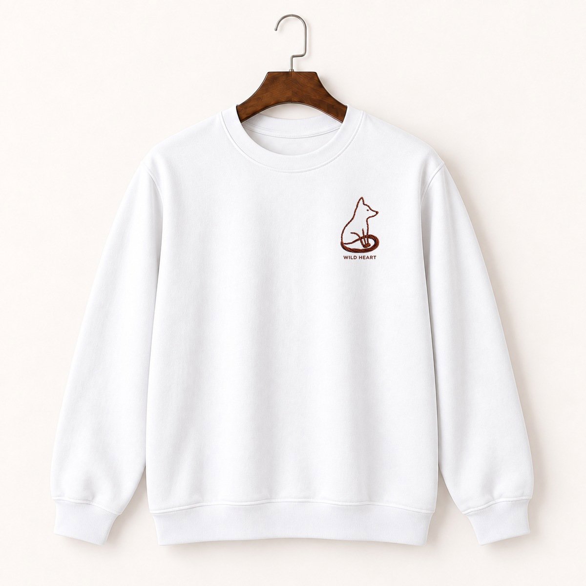 Red Fox Sitting Crewneck Sweatshirt 5