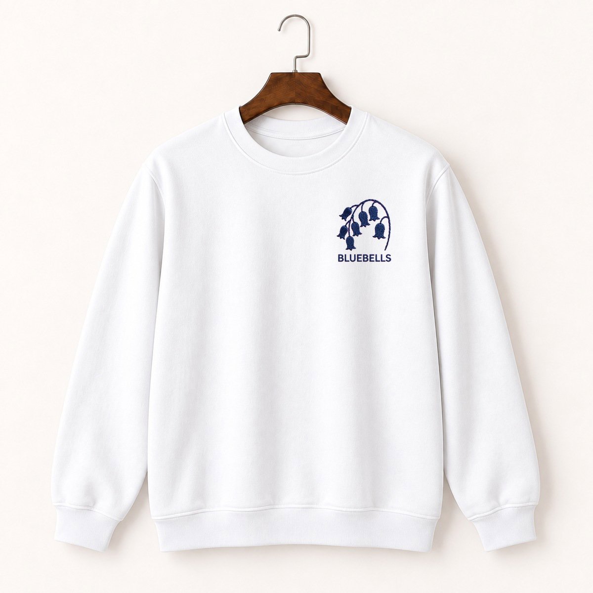 Bluebell Flower Cluster Crewneck Sweatshirt 5