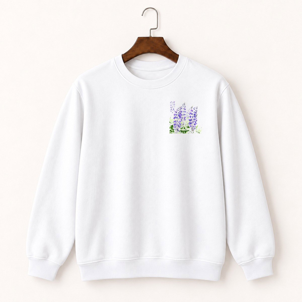 Wild Lupine Flower Crewneck Sweatshirt 5