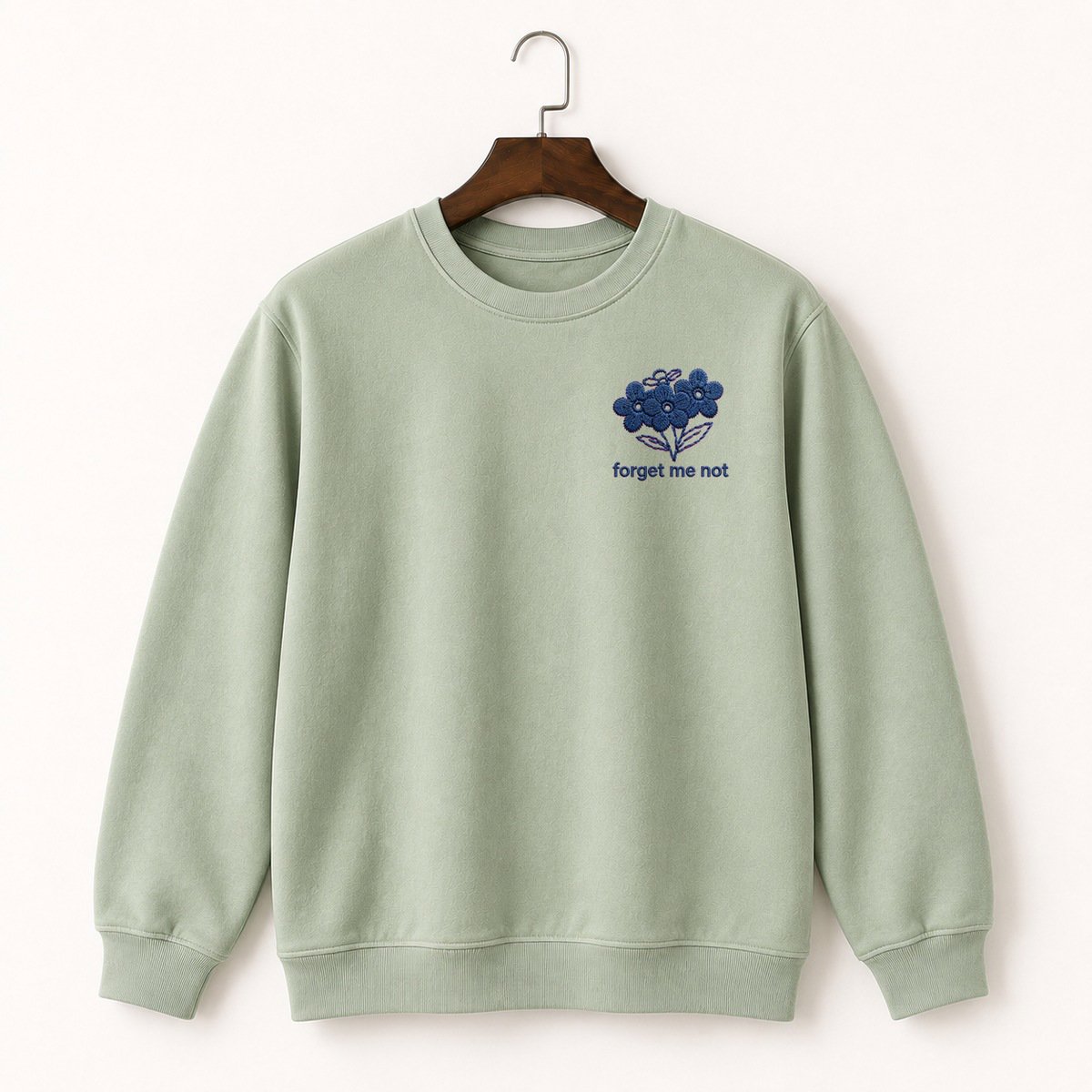 Forget-Me-Not Flowers Crewneck Sweatshirt 2