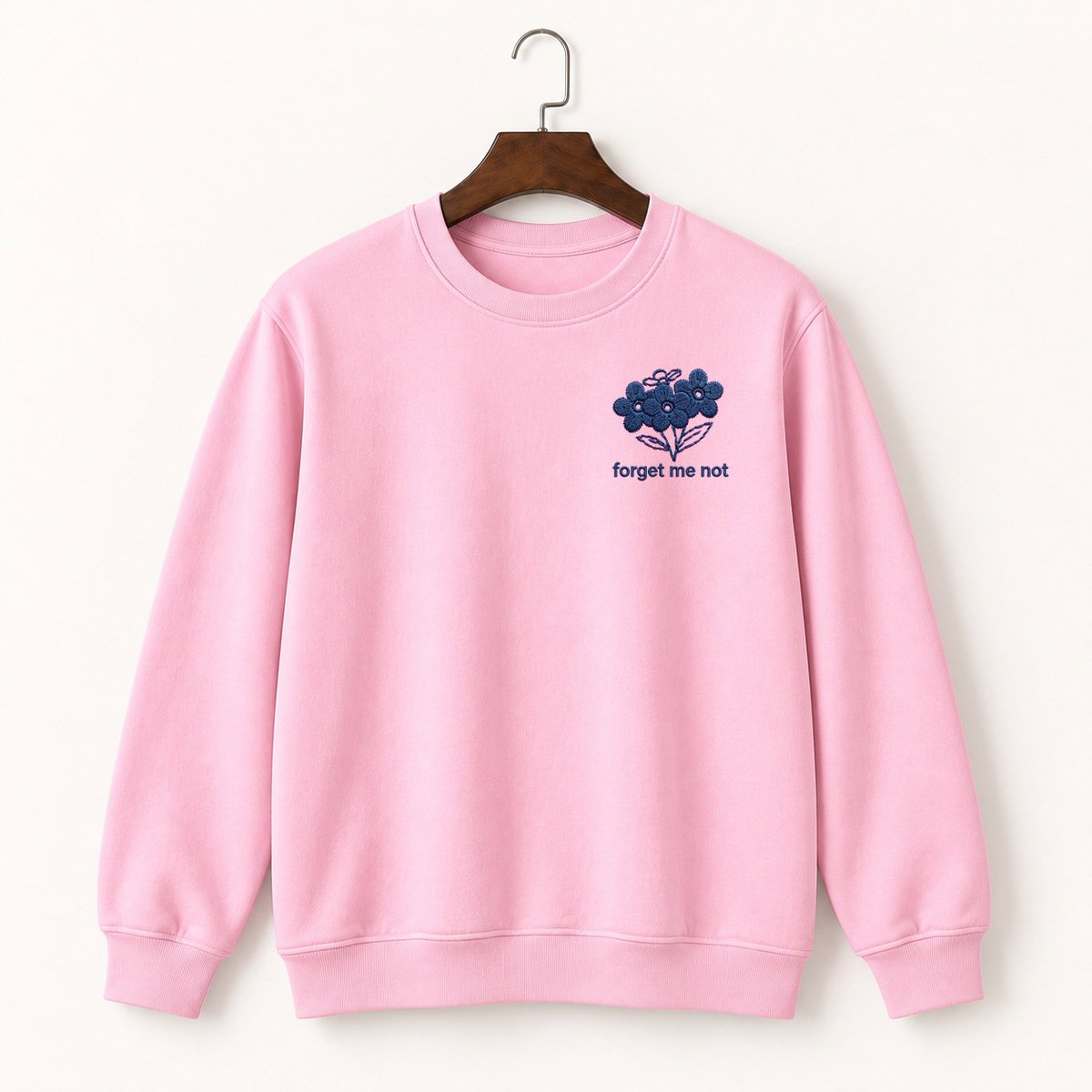 Forget-Me-Not Flowers Crewneck Sweatshirt 4