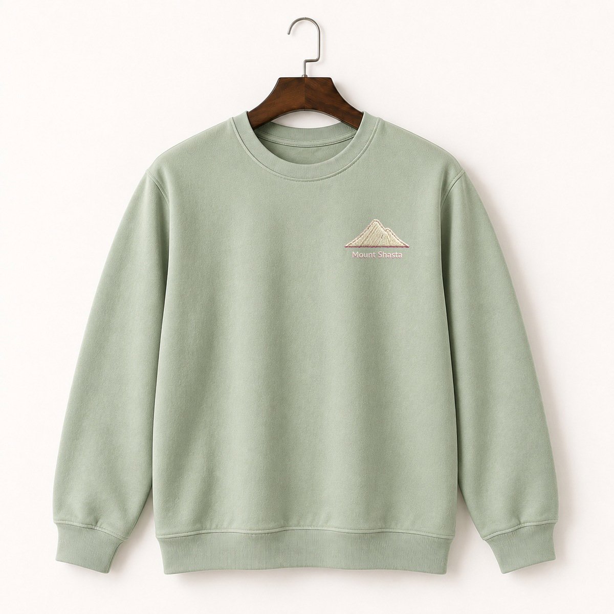 Mount Shasta Volcano Crewneck Sweatshirt 2