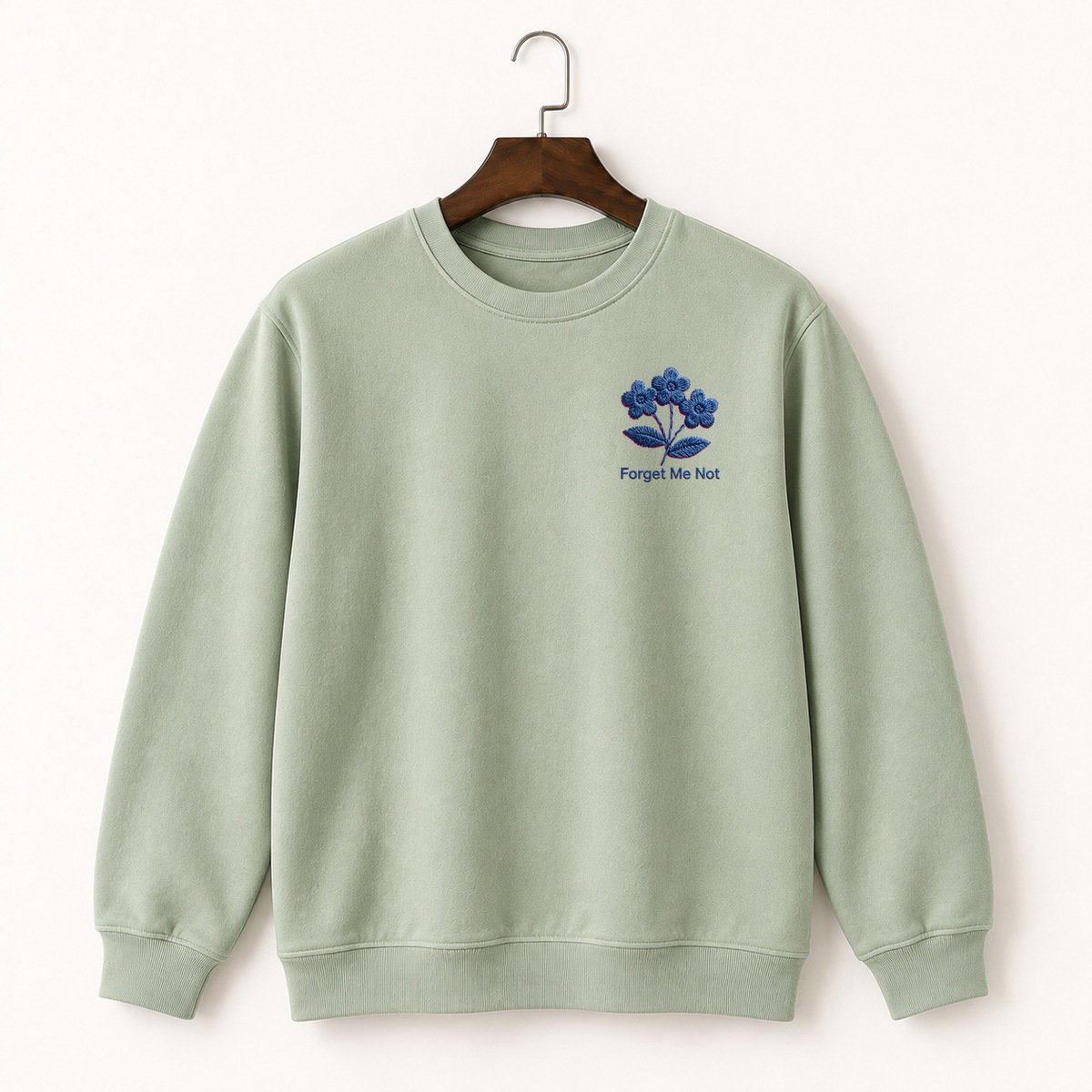 Forget-Me-Not Flowers Crewneck Sweatshirt 2