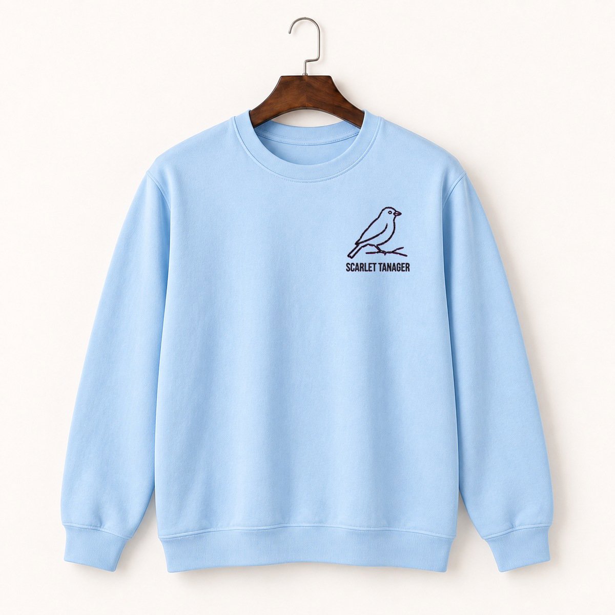 Scarlet Tanager Bird Crewneck Sweatshirt 1
