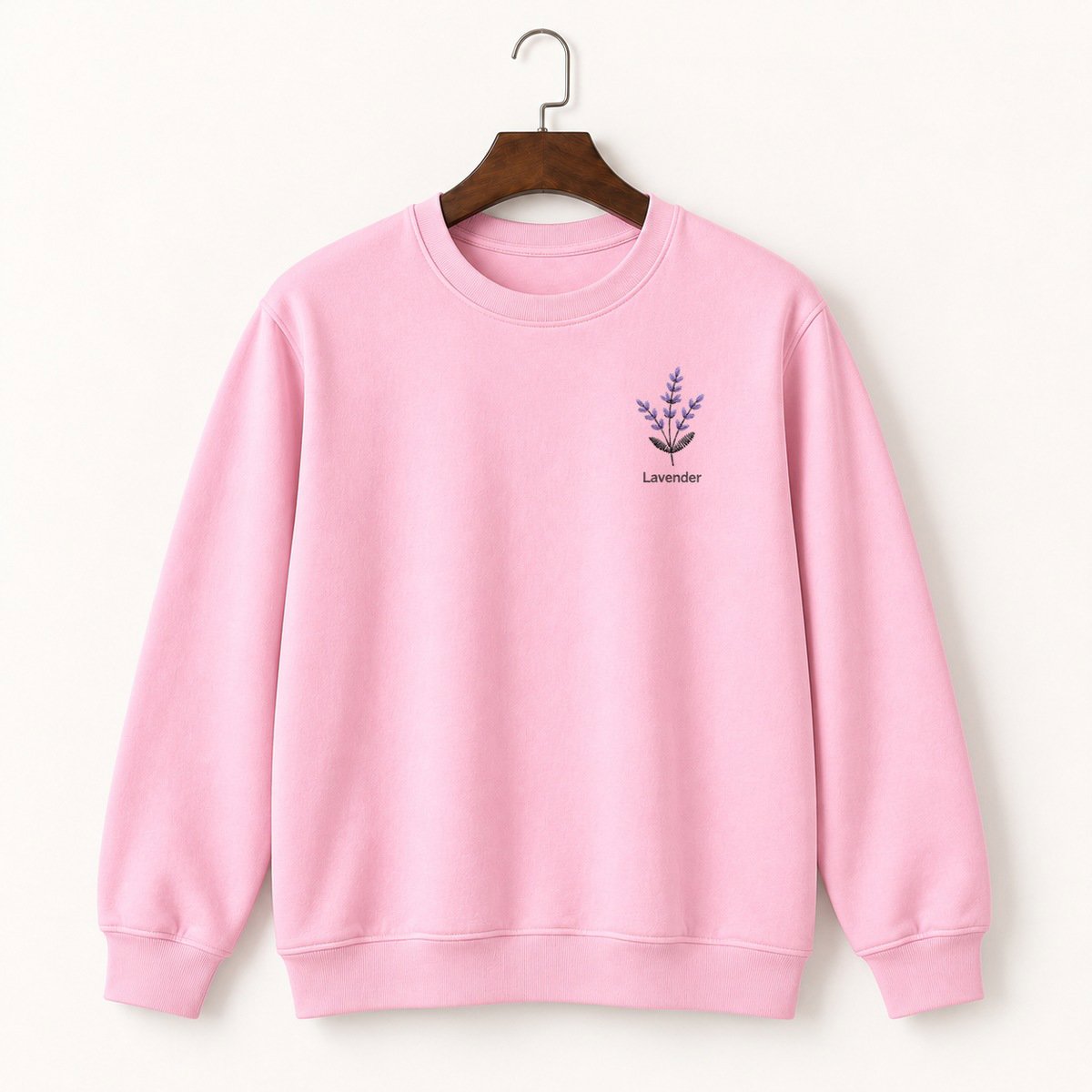 Wild Lavender Sprig Crewneck Sweatshirt 4