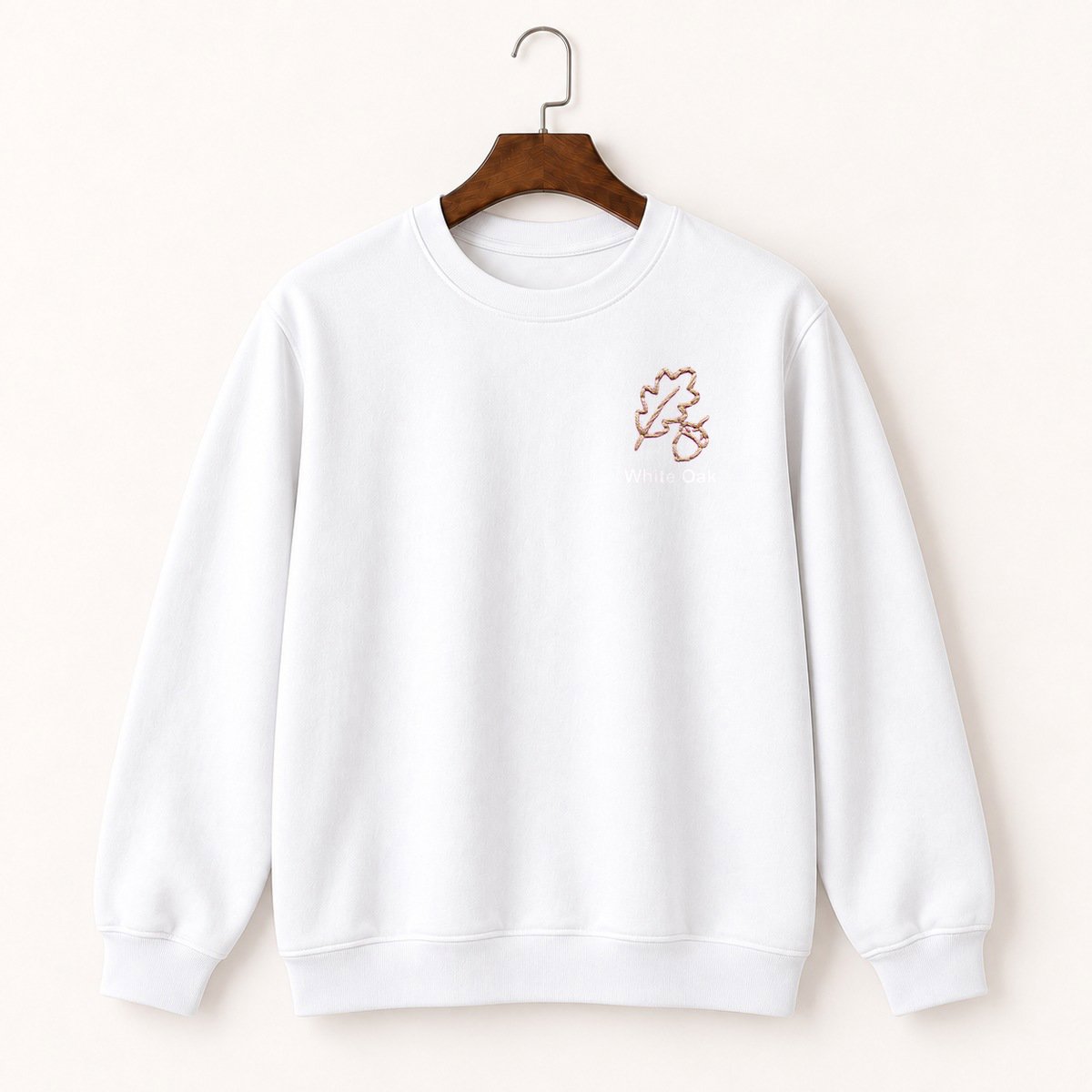 White Oak Acorn Crewneck Sweatshirt 5
