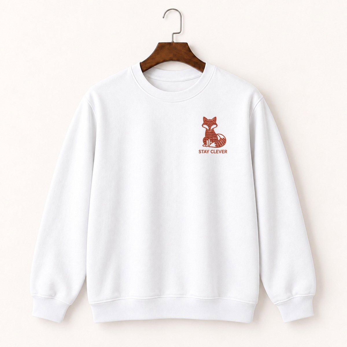 Red Fox Sitting Crewneck Sweatshirt 5