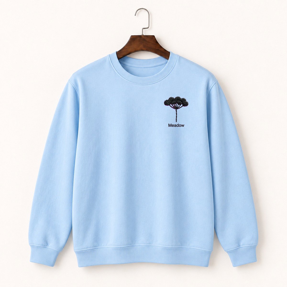 Queen Annes Lace Wildflower Crewneck Sweatshirt 1