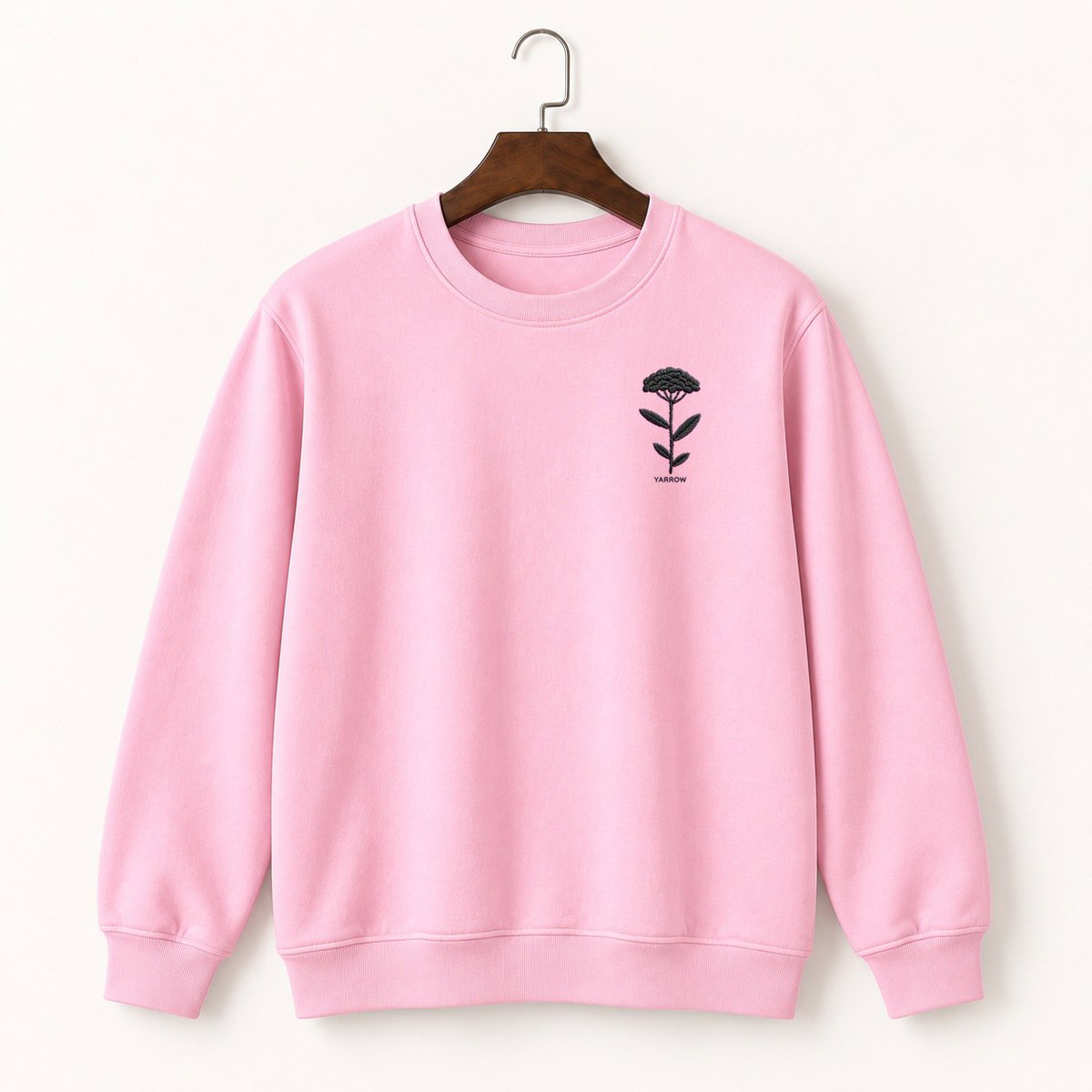 Yarrow Flower Stem Crewneck Sweatshirt 4