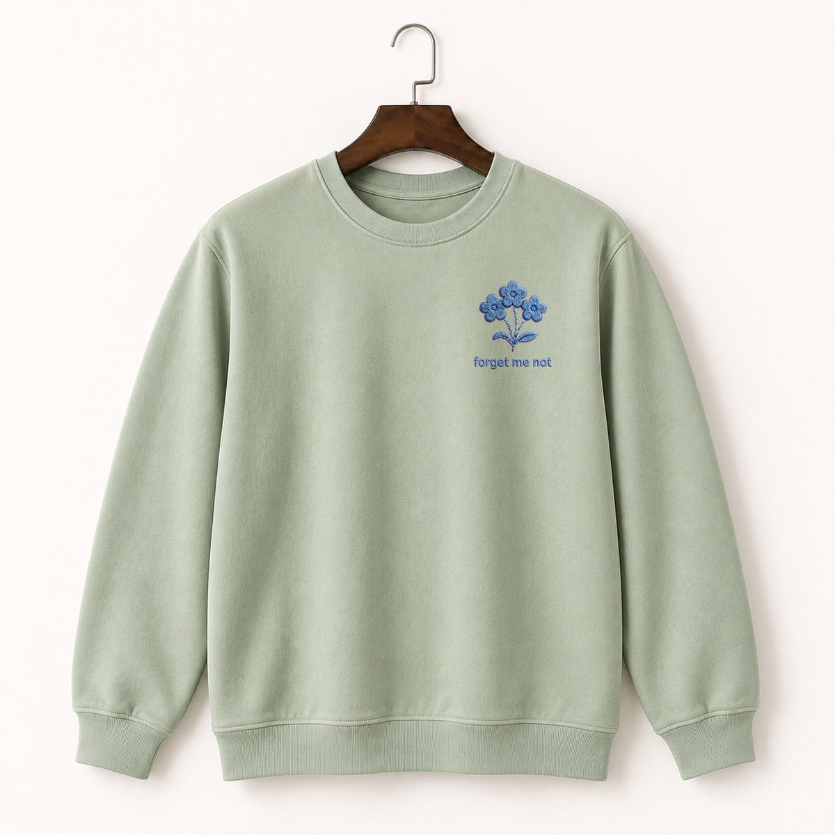 Forget-Me-Not Wildflower Crewneck Sweatshirt 2