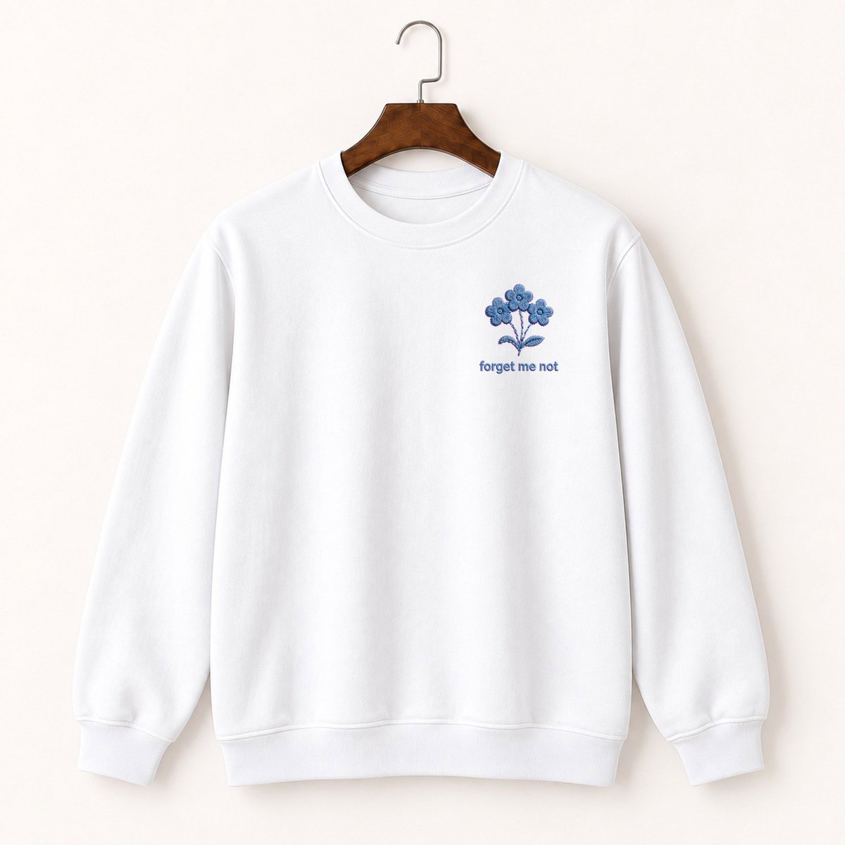 Forget-Me-Not Wildflower Crewneck Sweatshirt 5