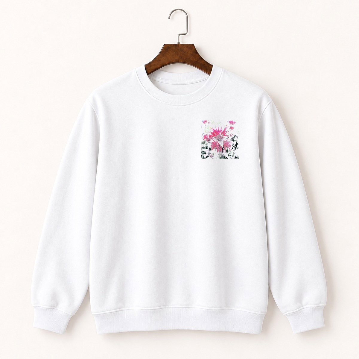 Bee Balm Wildflower Crewneck Sweatshirt 5