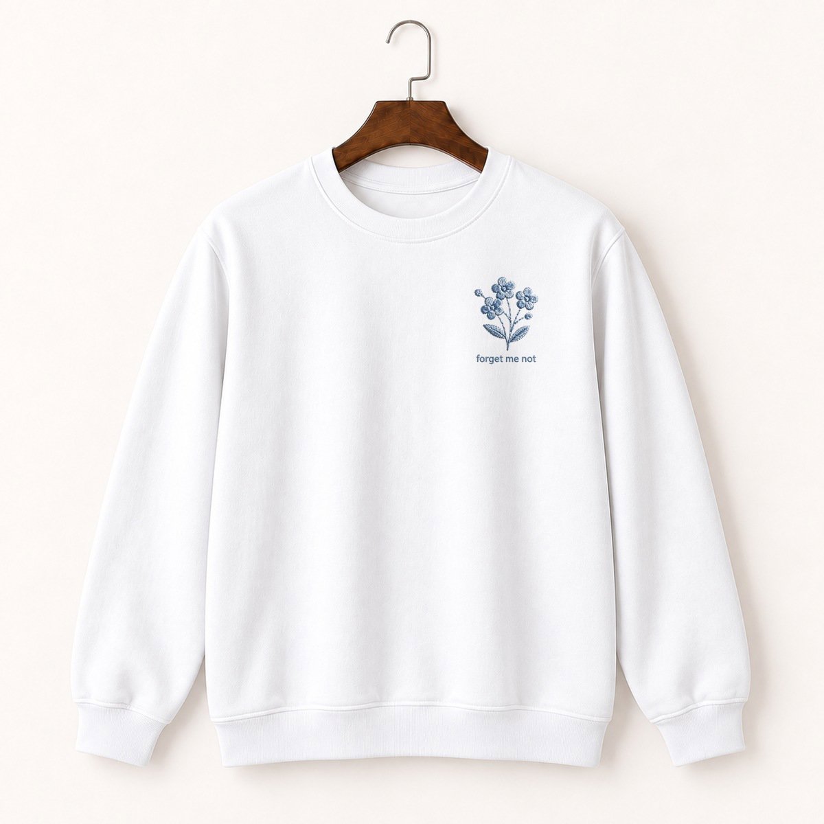 Forget-Me-Not Wildflower Crewneck Sweatshirt 5