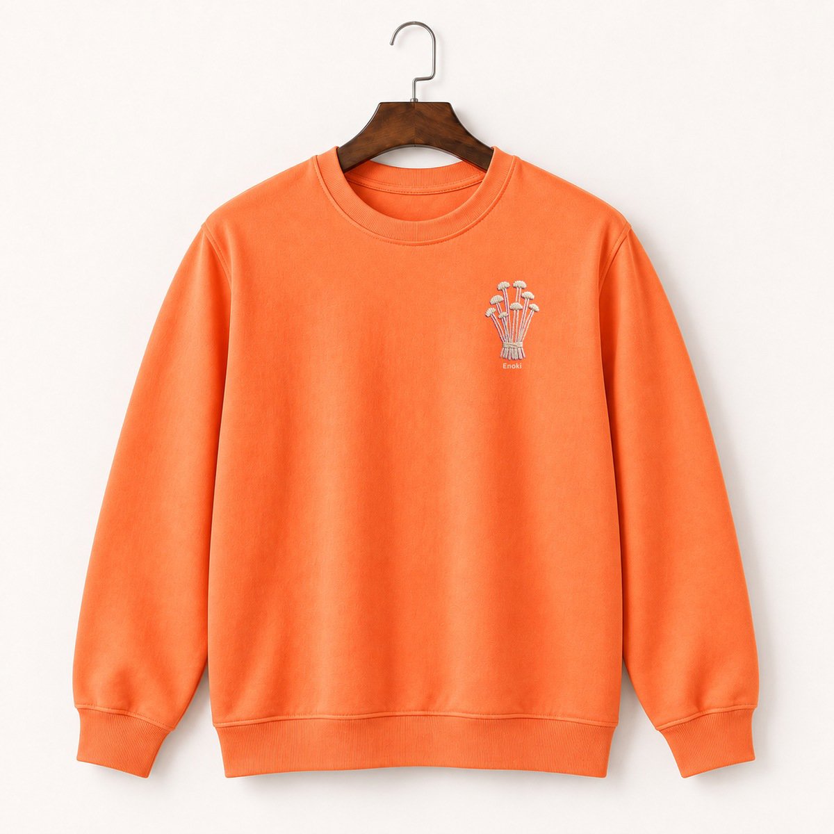 Enoki Mushroom Cluster Crewneck Sweatshirt 3