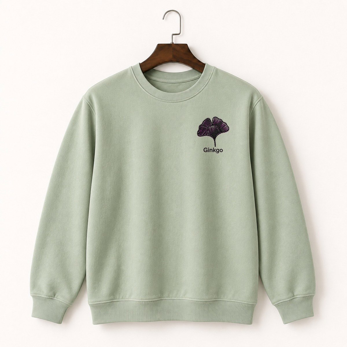 Ginkgo Leaf Botanical Crewneck Sweatshirt 2