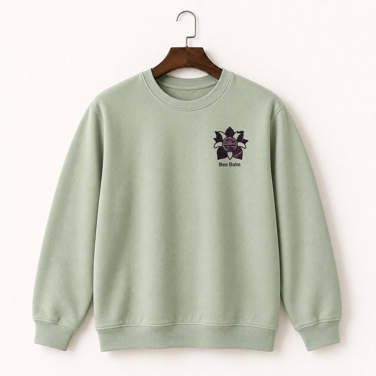 Bee Balm Flower Crewneck Sweatshirt 2