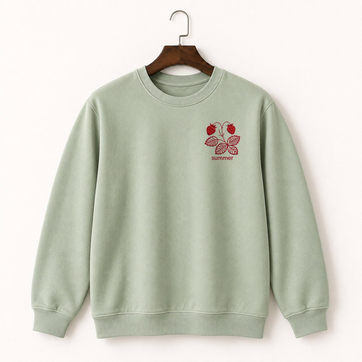 Wild Strawberry Plant Crewneck Sweatshirt 2