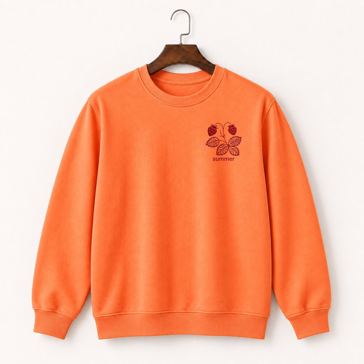 Wild Strawberry Plant Crewneck Sweatshirt 3