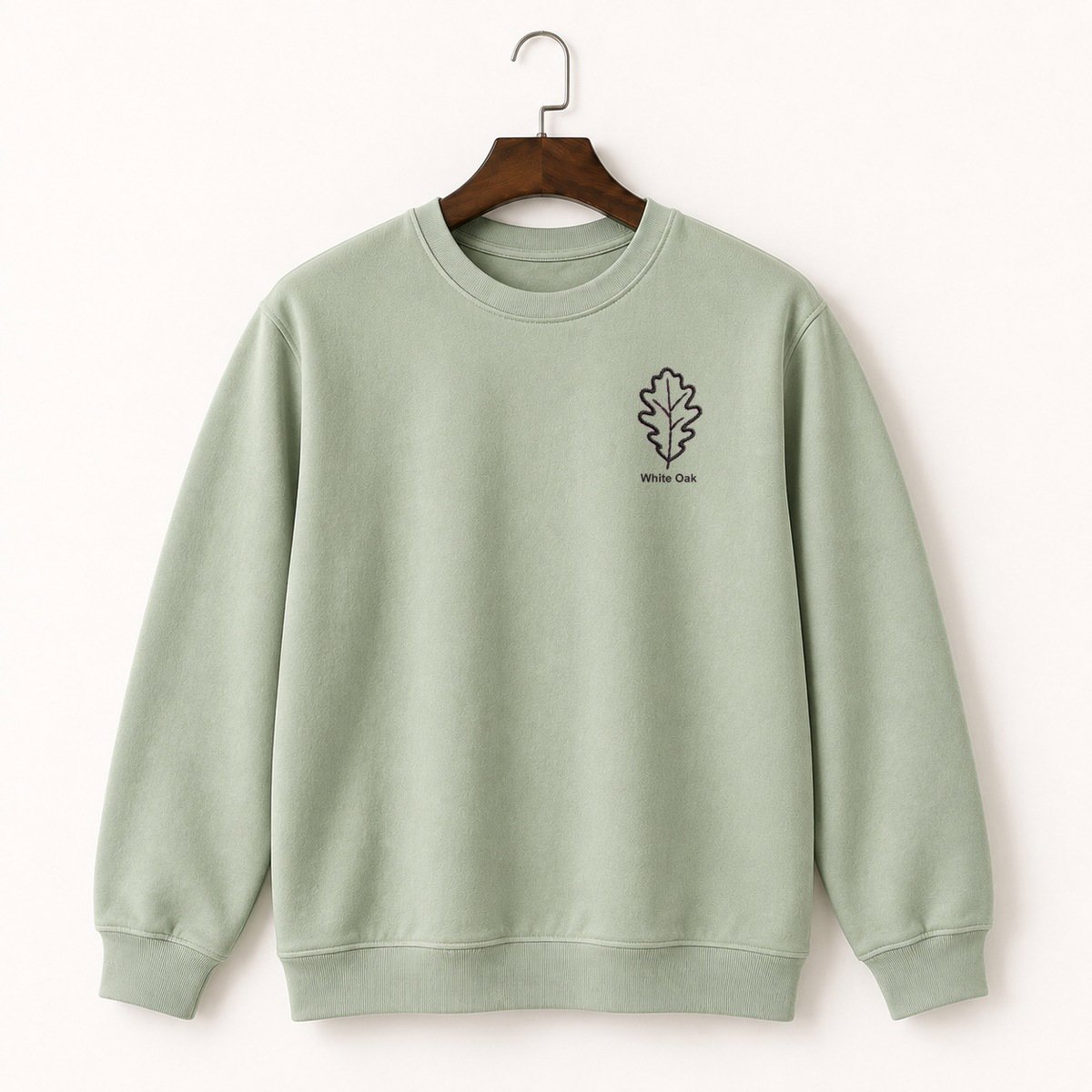 White Oak Leaf Crewneck Sweatshirt 2