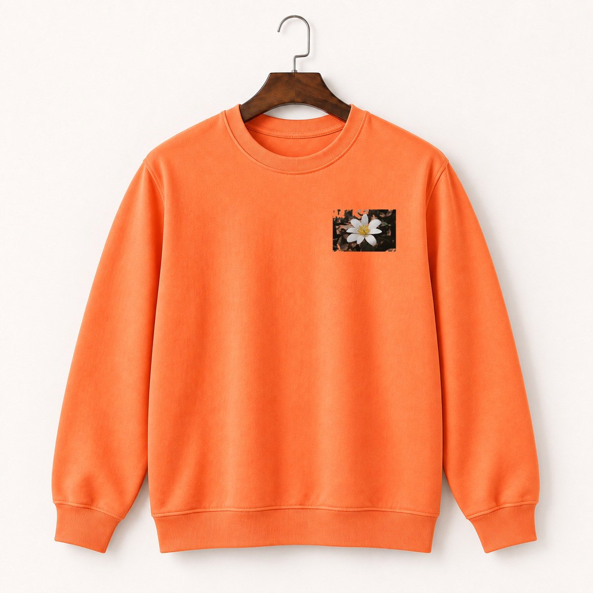 Bloodroot Flower Crewneck Sweatshirt 3