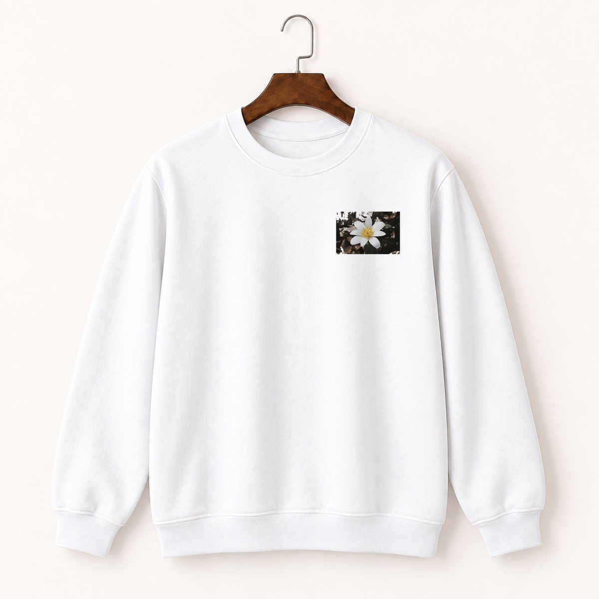 Bloodroot Flower Crewneck Sweatshirt 5